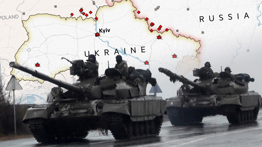 पूर्वी युक्रेनमा रुसी आक्रमणः तीन जनाको मृत्यु