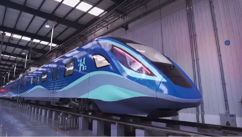 चीनमा बनाइयो पहिलो हाइड्रोजन ट्रेन, जसको भयो सफल परिक्षण